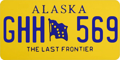AK license plate GHH569