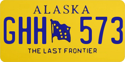 AK license plate GHH573