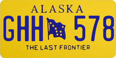 AK license plate GHH578