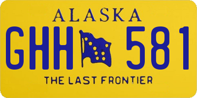 AK license plate GHH581