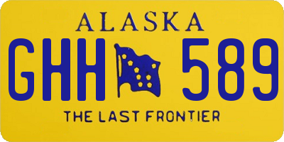 AK license plate GHH589