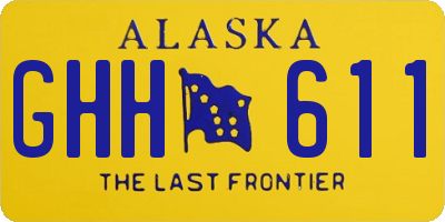 AK license plate GHH611