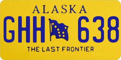 AK license plate GHH638