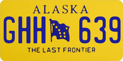 AK license plate GHH639