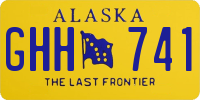 AK license plate GHH741