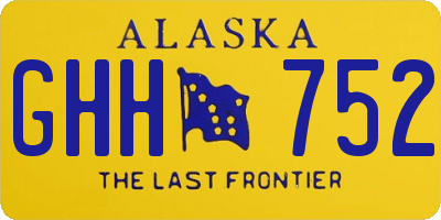 AK license plate GHH752