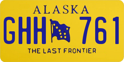 AK license plate GHH761