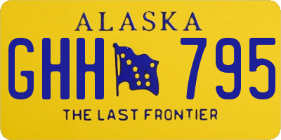 AK license plate GHH795