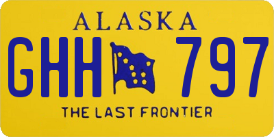 AK license plate GHH797