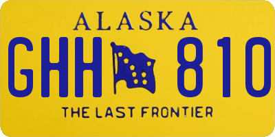 AK license plate GHH810