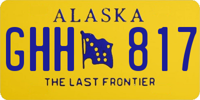 AK license plate GHH817