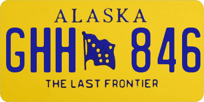 AK license plate GHH846