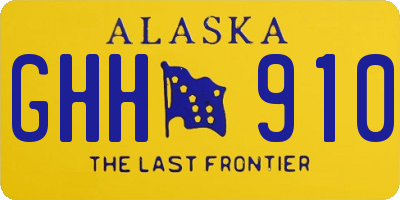 AK license plate GHH910