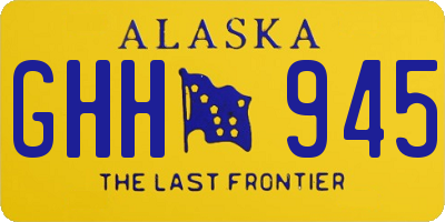 AK license plate GHH945