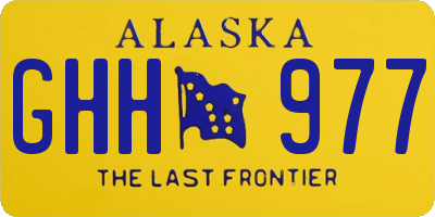 AK license plate GHH977