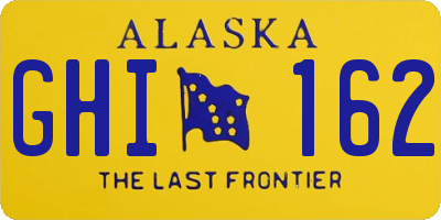 AK license plate GHI162