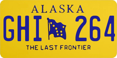 AK license plate GHI264