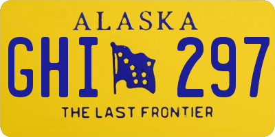 AK license plate GHI297
