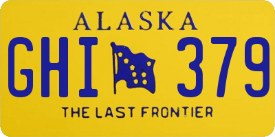 AK license plate GHI379