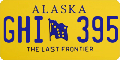 AK license plate GHI395
