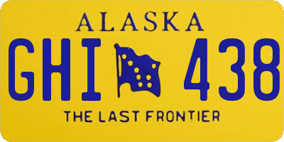 AK license plate GHI438