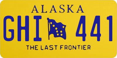 AK license plate GHI441