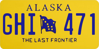 AK license plate GHI471