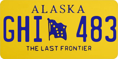 AK license plate GHI483