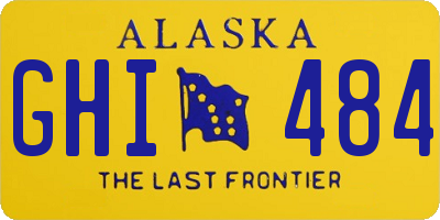 AK license plate GHI484