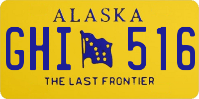 AK license plate GHI516