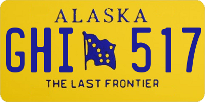 AK license plate GHI517