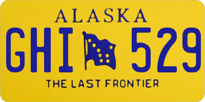 AK license plate GHI529