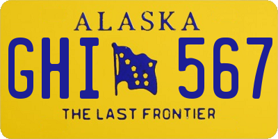 AK license plate GHI567