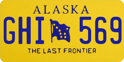 AK license plate GHI569