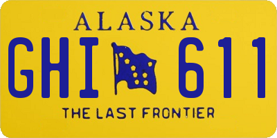 AK license plate GHI611
