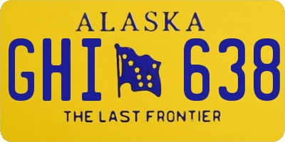 AK license plate GHI638