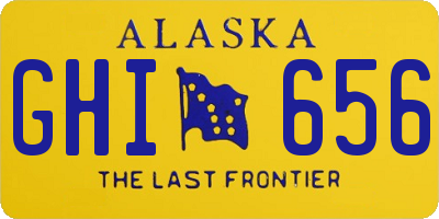 AK license plate GHI656