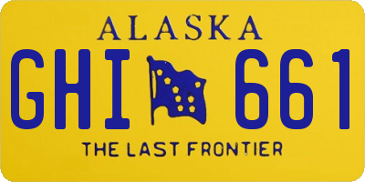 AK license plate GHI661