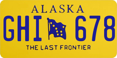 AK license plate GHI678