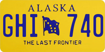 AK license plate GHI740