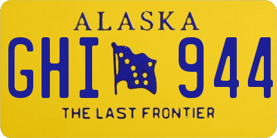 AK license plate GHI944
