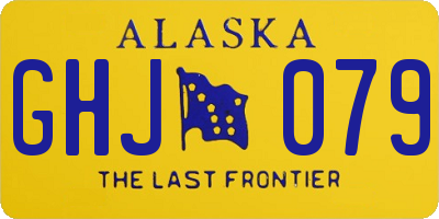 AK license plate GHJ079