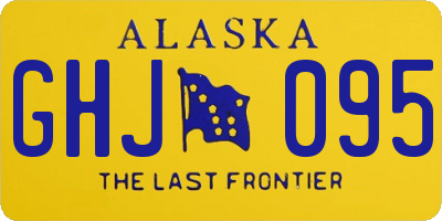 AK license plate GHJ095