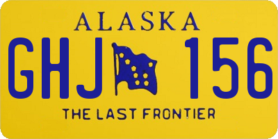 AK license plate GHJ156