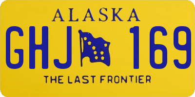 AK license plate GHJ169