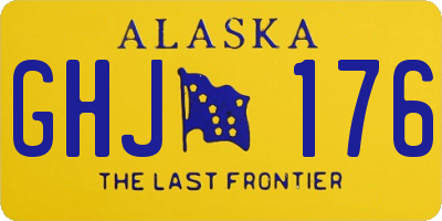 AK license plate GHJ176