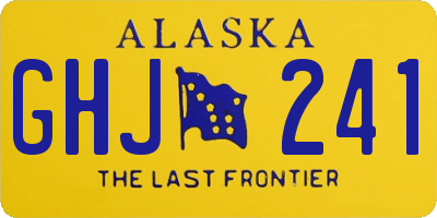 AK license plate GHJ241