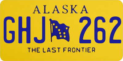 AK license plate GHJ262