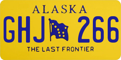 AK license plate GHJ266