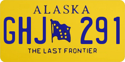 AK license plate GHJ291